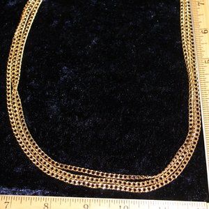 Three Strand Gold toned chains